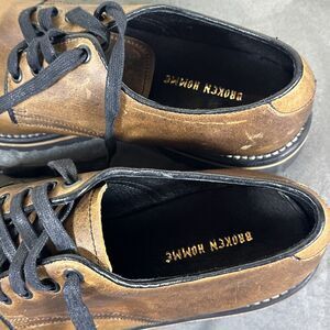 Broken Homme Leather Work Shoes Derby Lace Up Classic 8.5 USA Men’s Vibram